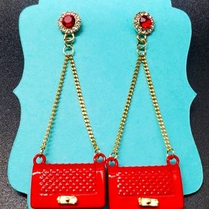 Red Handbag Tassel